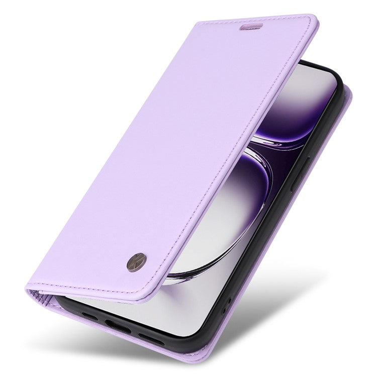 YIKATU YK-001 For Oppo Reno12 Pro 5G (China) / (Global) Case Leather Magnetic Auto-absorbed Phone Cover - Light Purple