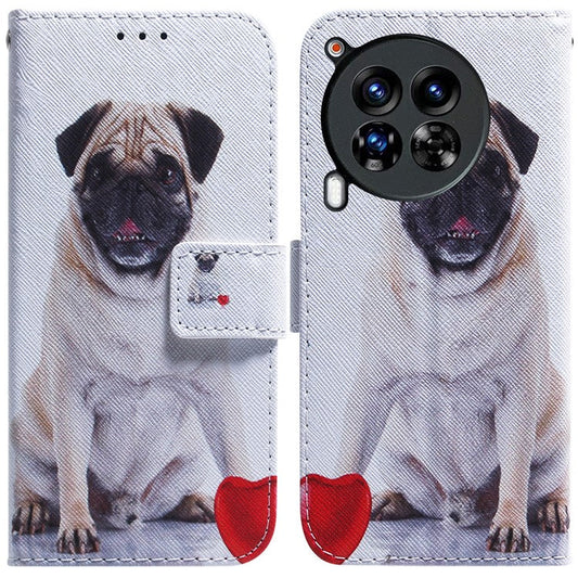 For TECNO Camon 30 Premier 5G Phone Case Pattern Print Anti-Drop PU Leather Flip Wallet Cover - Dog
