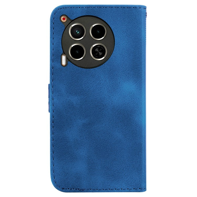 For TECNO Camon 30 4G / 30 5G Case Pattern Imprint Leather Wallet Phone Cover with Stand - Dark Blue