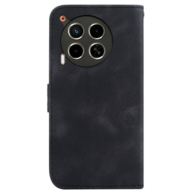 For TECNO Camon 30 4G / 30 5G Case Pattern Imprint Leather Wallet Phone Cover with Stand - Black