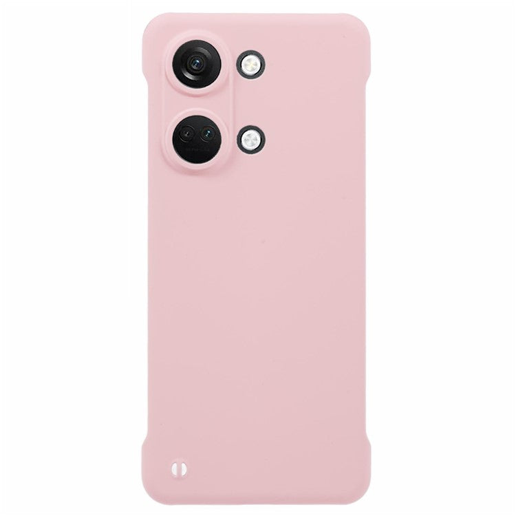 For OnePlus Ace 2V / Nord 3 5G Case Hard PC Frameless Phone Cover Skin-Touch Precise Lens Cutout - Pink