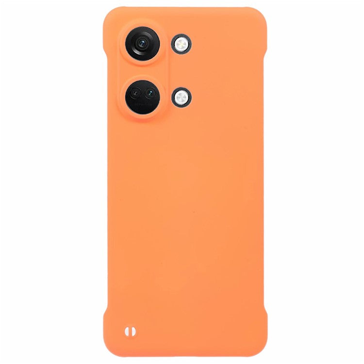 For OnePlus Ace 2V / Nord 3 5G Case Hard PC Frameless Phone Cover Skin-Touch Precise Lens Cutout - Orange