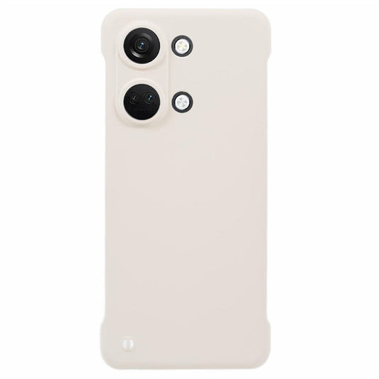 For OnePlus Ace 2V / Nord 3 5G Case Hard PC Frameless Phone Cover Skin-Touch Precise Lens Cutout - White