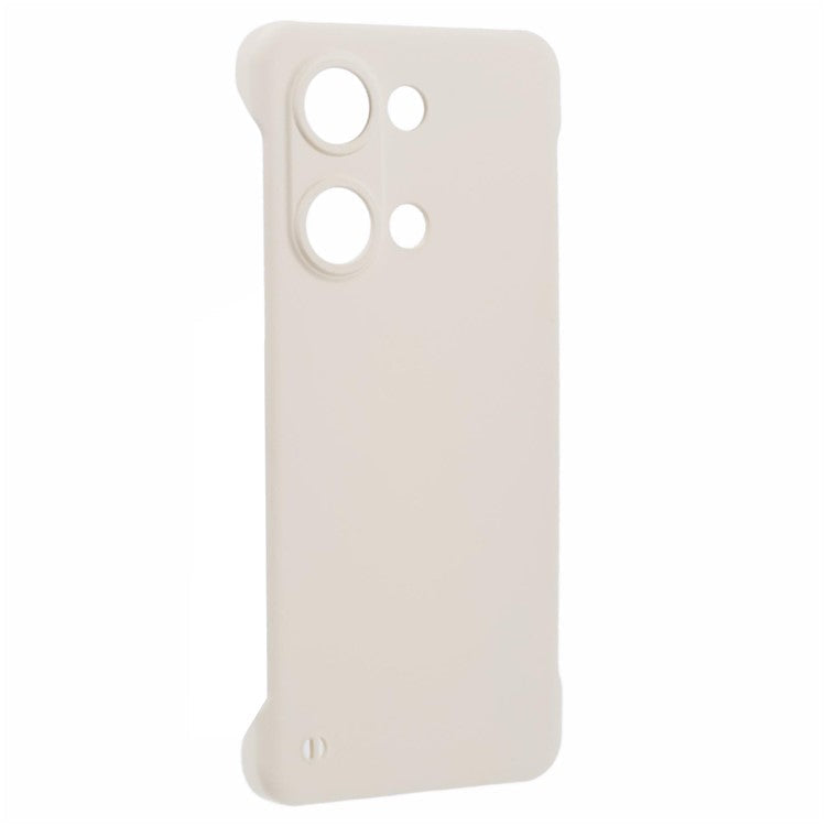 For OnePlus Ace 2V / Nord 3 5G Case Hard PC Frameless Phone Cover Skin-Touch Precise Lens Cutout - White