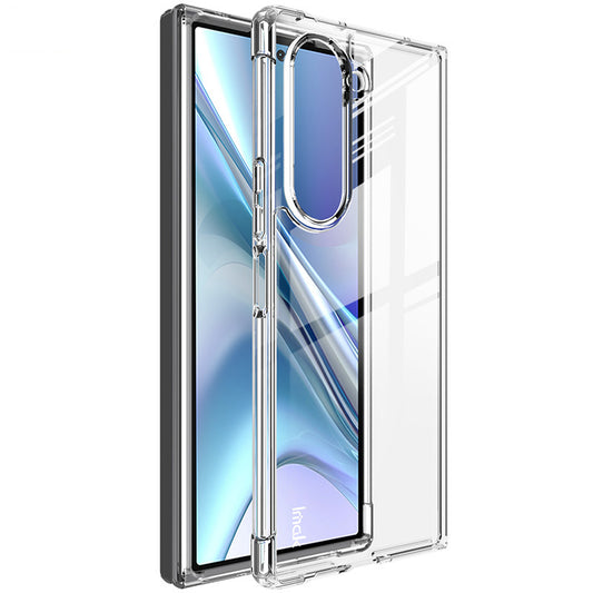 IMAK For Samsung Galaxy Z Fold6 5G Case TPU Frame PC Back Clear Phone Cover