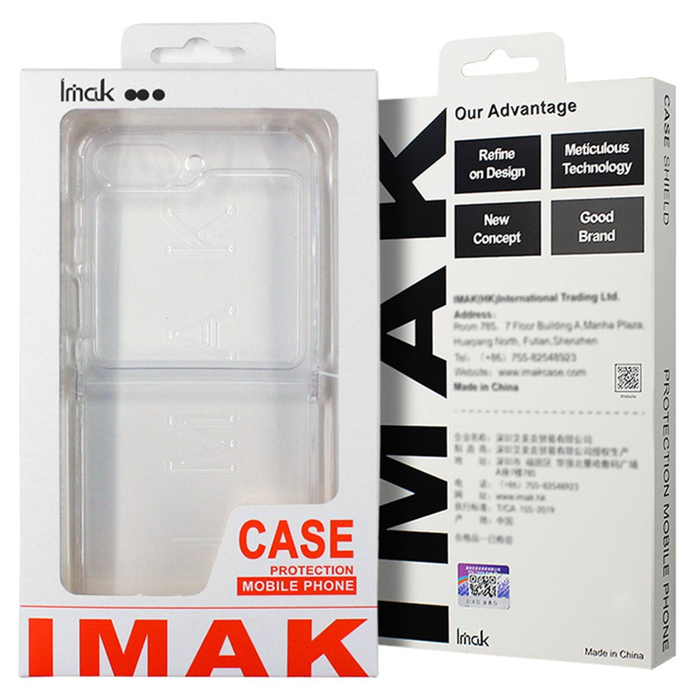 IMAK UX-6 Series for Samsung Galaxy Z Flip7 FE 5G / Z Flip6 5G Case Airbags Shockproof Clear TPU Phone Cover