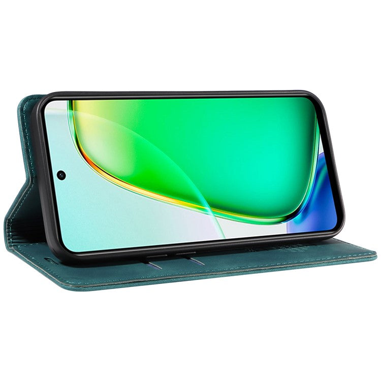 BETOPNICE 003 For vivo Y28 4G / iQOO Z9x 5G Case RFID Blocking Leather Phone Cover - Green