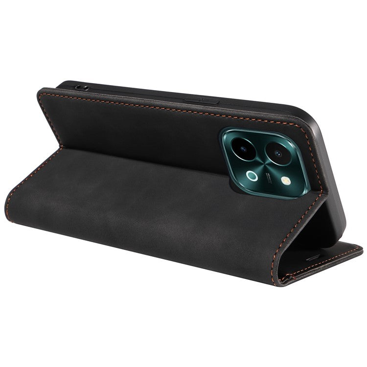 BETOPNICE 003 For vivo Y28 4G / iQOO Z9x 5G Case RFID Blocking Leather Phone Cover - Black