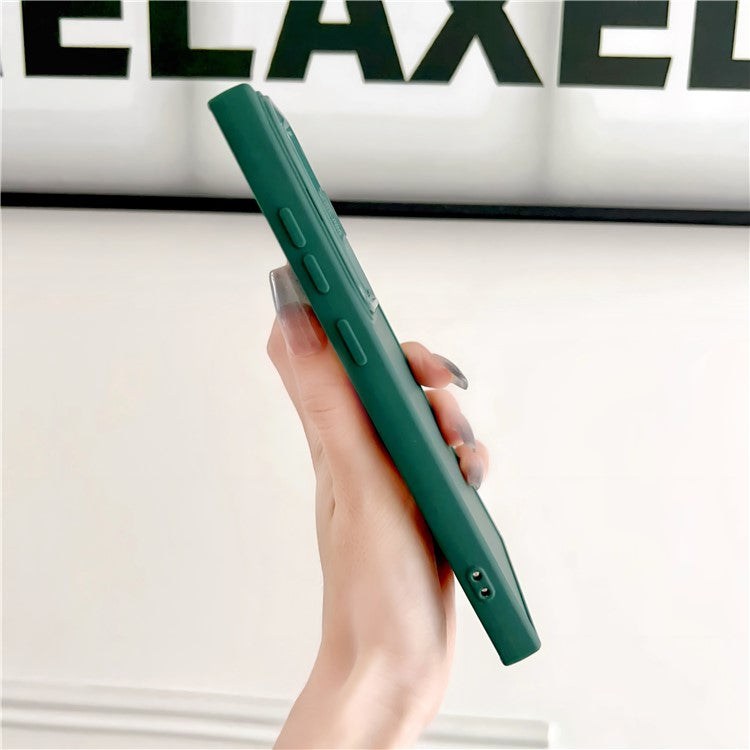 For Samsung Galaxy S23 Ultra Case Invisible Kickstand Flexible TPU Phone Cover - Black