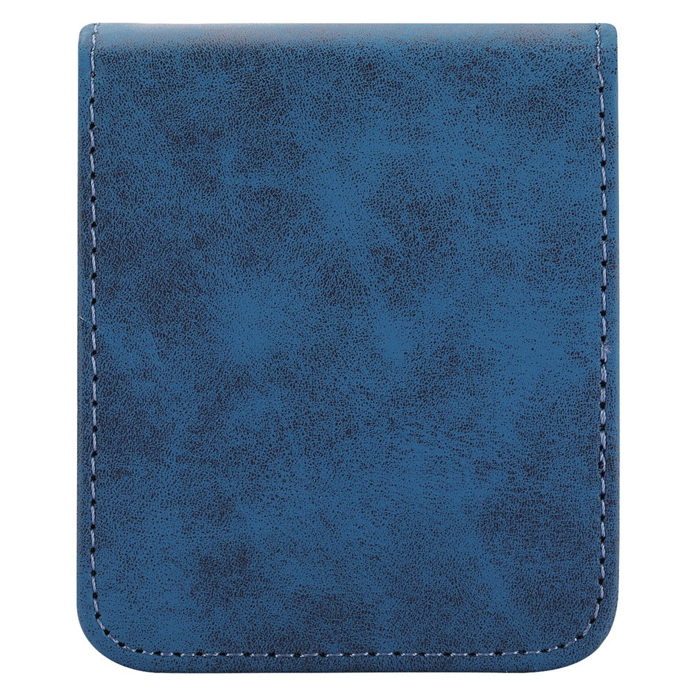 DF-05 For Samsung Galaxy Z Flip7 FE 5G / Z Flip6 5G Case PU Leather Magnetic Closure Phone Cover - Blue