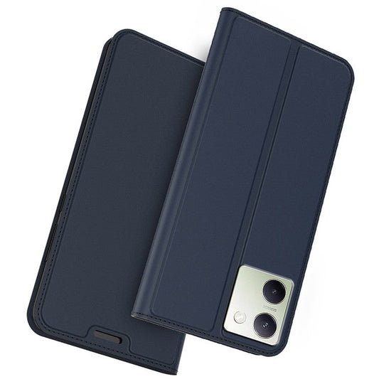 For vivo Y200 Pro 5G Case Card Holder Leather Strong Magnetic Closure Phone Protective Cover - Blue