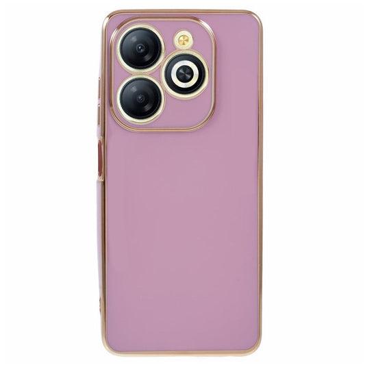 For Infinix Smart 8 4G / Hot 40i / TECNO Spark Go 2024 4G / Spark 20 Case TPU Electroplated Phone Cover - Purple