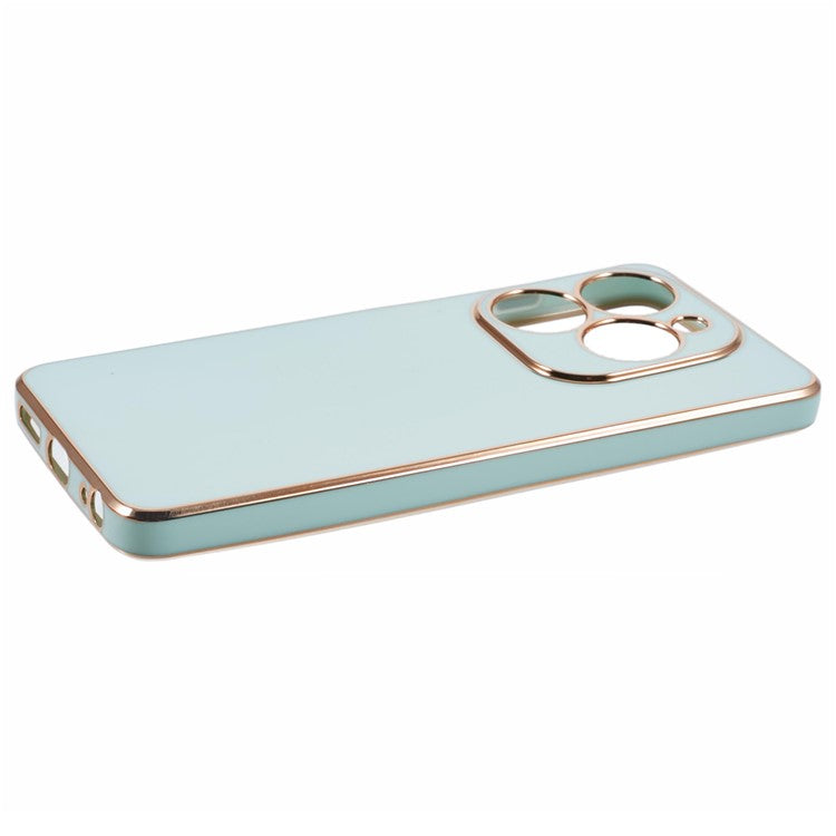 For Infinix Smart 8 4G / Hot 40i / TECNO Spark Go 2024 4G / Spark 20 Case TPU Electroplated Phone Cover - Cyan