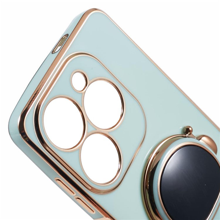 For Infinix Smart 8 4G / Hot 40i / TECNO Spark Go 2024 4G / Spark 20 Case TPU Phone Cover Cartoon Astronaut Kickstand - Green