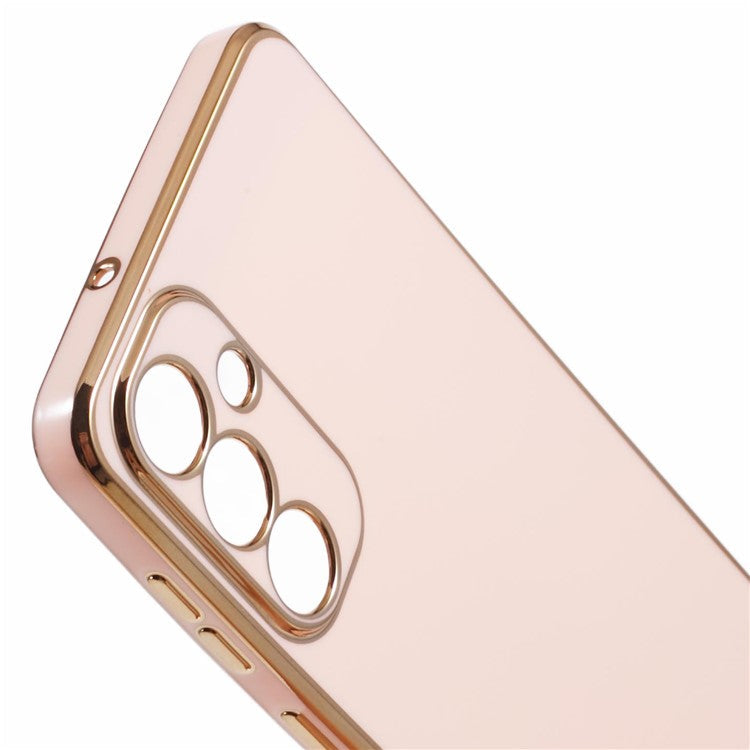 For Samsung Galaxy M55 5G  /  C55 5G  /  F55 5G Case Glossy 6D Electroplating TPU Phone Cover - Pink