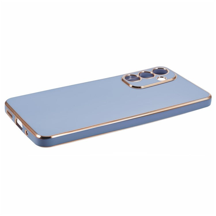 For Samsung Galaxy M55 5G  /  C55 5G  /  F55 5G Case Glossy 6D Electroplating TPU Phone Cover - Blue