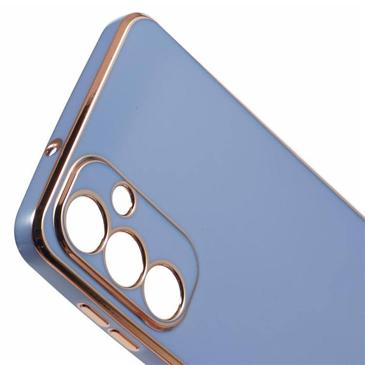 For Samsung Galaxy M55 5G  /  C55 5G  /  F55 5G Case Glossy 6D Electroplating TPU Phone Cover - Blue