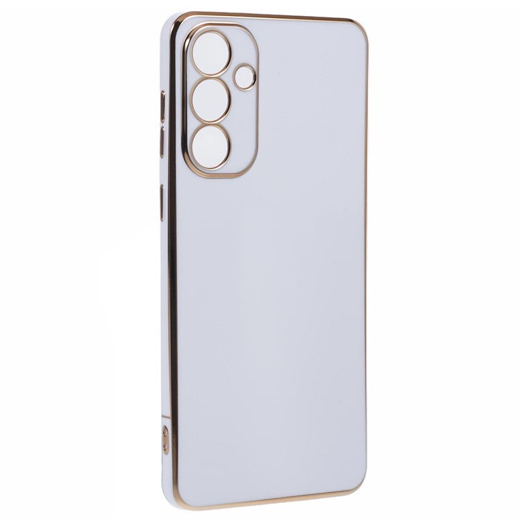 For Samsung Galaxy M55 5G  /  C55 5G  /  F55 5G Case Glossy 6D Electroplating TPU Phone Cover - White