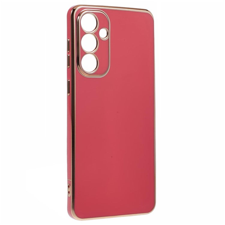 For Samsung Galaxy M55 5G  /  C55 5G  /  F55 5G Case Glossy 6D Electroplating TPU Phone Cover - Red