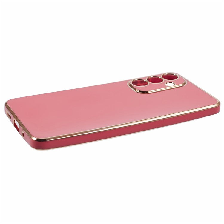 For Samsung Galaxy M55 5G  /  C55 5G  /  F55 5G Case Glossy 6D Electroplating TPU Phone Cover - Red