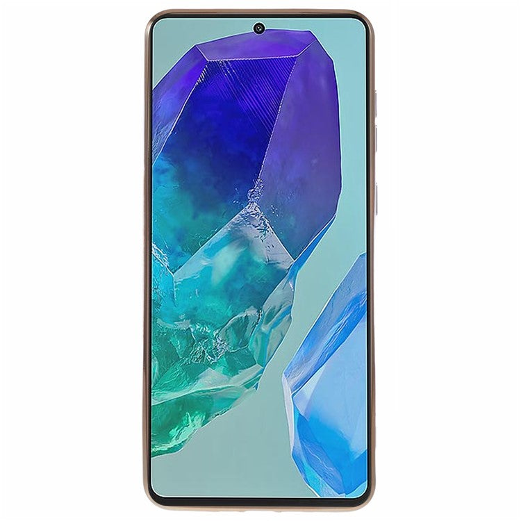 For Samsung Galaxy M55 5G / C55 5G / F55 5G Case with Astronaut Kicstand Electroplating TPU Phone Cover - White