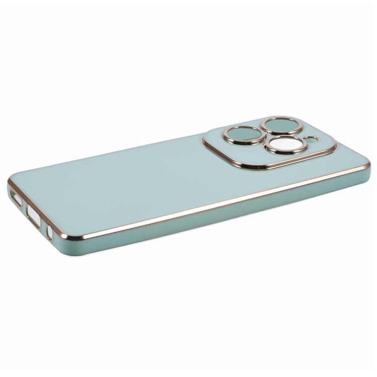 For Infinix Hot 40 / Hot 40 Pro / TECNO Spark 20 Pro Case 6D Electroplating Protective TPU Phone Cover - Cyan