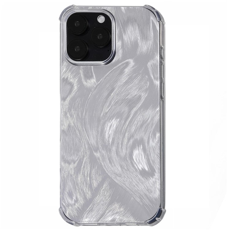 For iPhone 16 Pro Case Shockproof TPU Aesthetic Phone Cover with 4 Card Papers