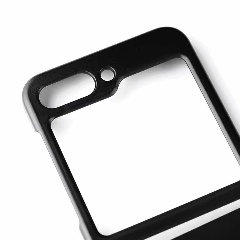 For Samsung Galaxy Z Flip6 5G Case Hard PC Phone Cover Two-Piece Design - Black