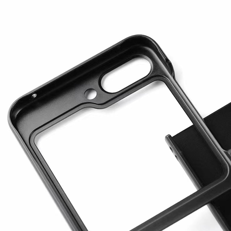 For Samsung Galaxy Z Flip6 5G Case Hard PC Phone Cover Two-Piece Design - Black