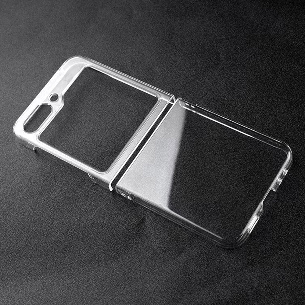 For Samsung Galaxy Z Flip6 5G Case Hard PC Phone Cover Two-Piece Design - Transparent