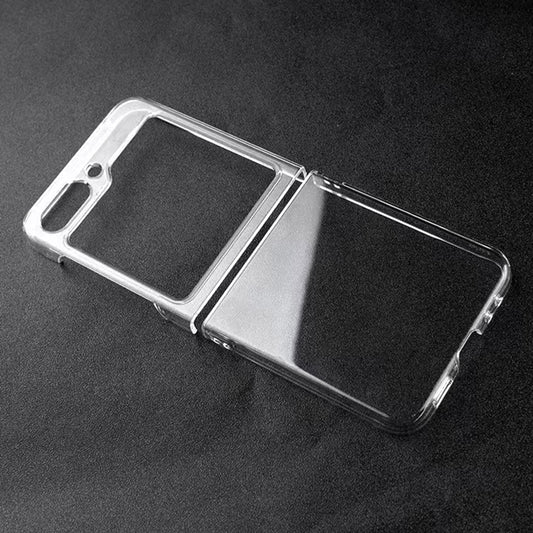 For Samsung Galaxy Z Flip6 5G Case Hard PC Phone Cover Two-Piece Design - Transparent