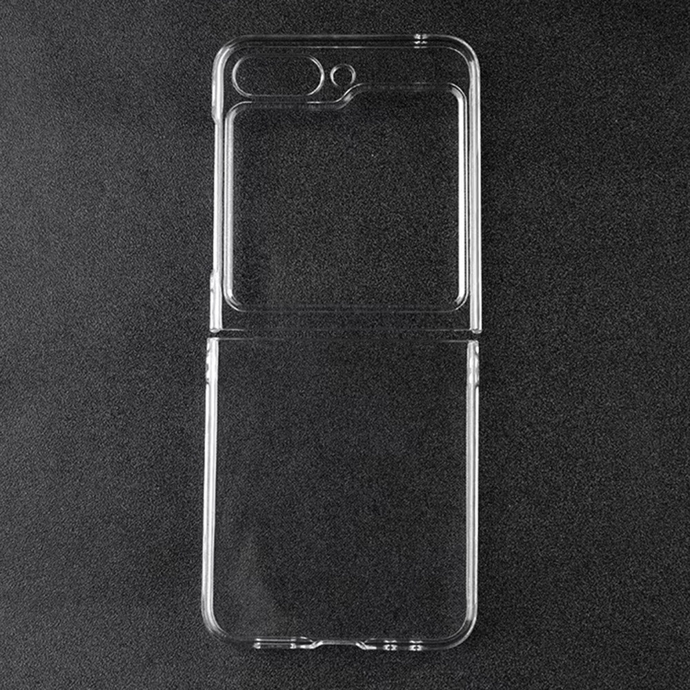 For Samsung Galaxy Z Flip6 5G Case Hard PC Phone Cover Two-Piece Design - Transparent