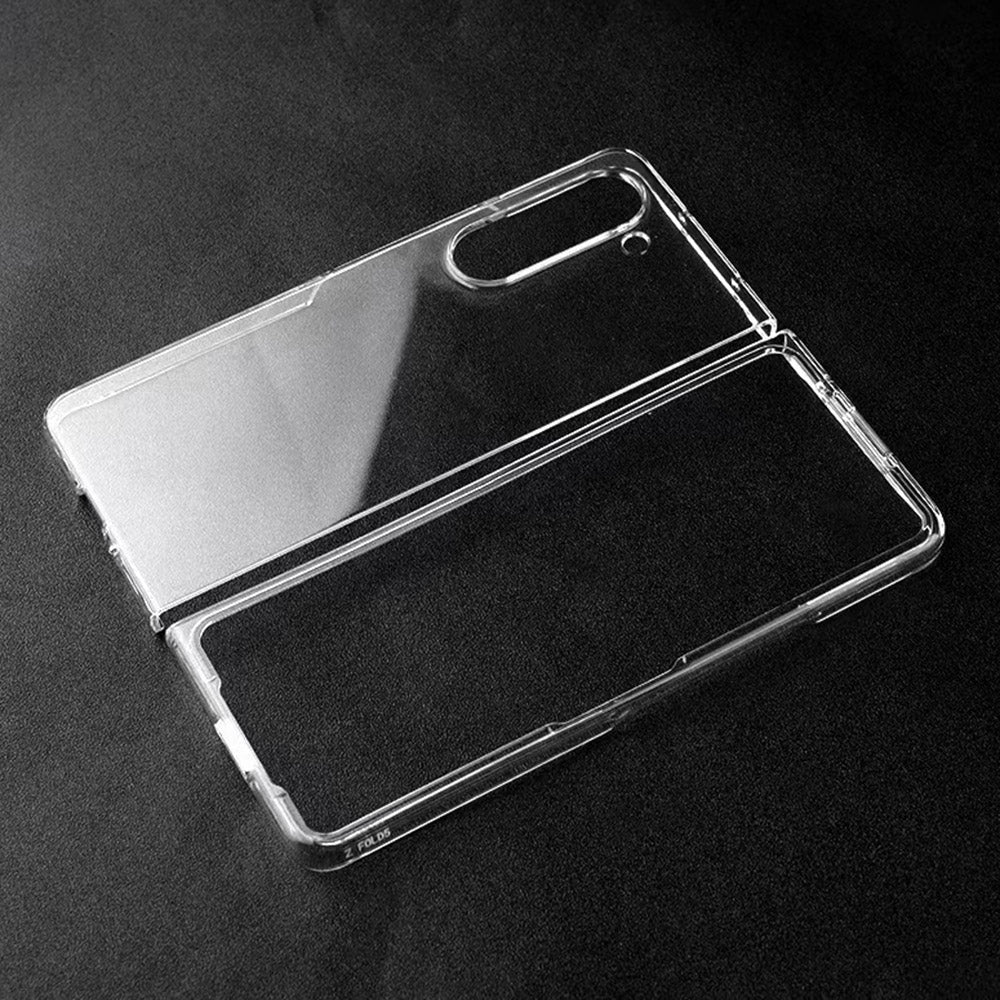For Samsung Galaxy Z Fold6 5G Case Hard PC Two-Piece Design Folding Phone Cover - Transparent