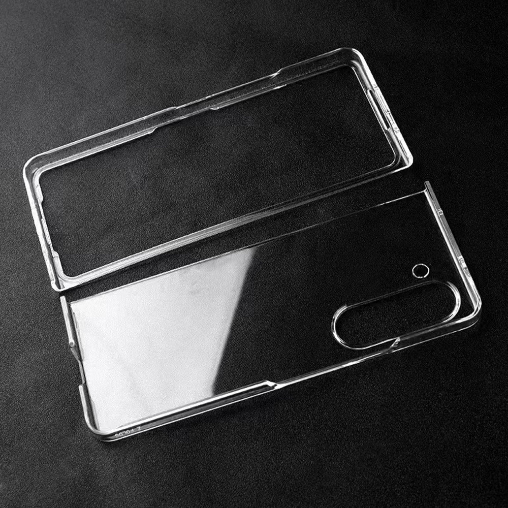 For Samsung Galaxy Z Fold6 5G Case Hard PC Two-Piece Design Folding Phone Cover - Transparent