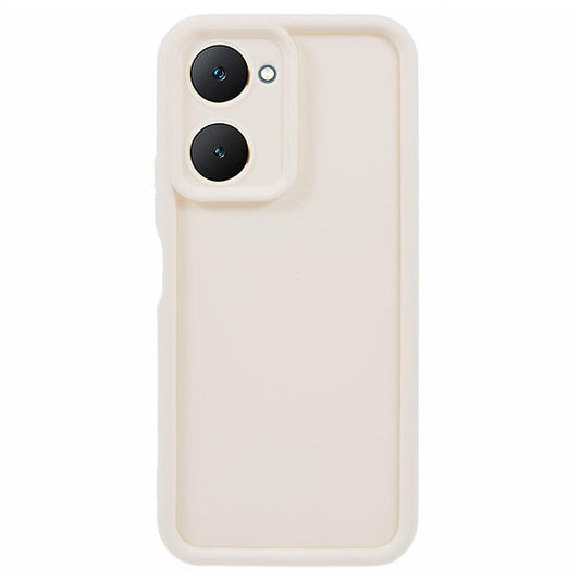For vivo Y03 Case Thickened TPU Soft Back Protective Cover - Beige