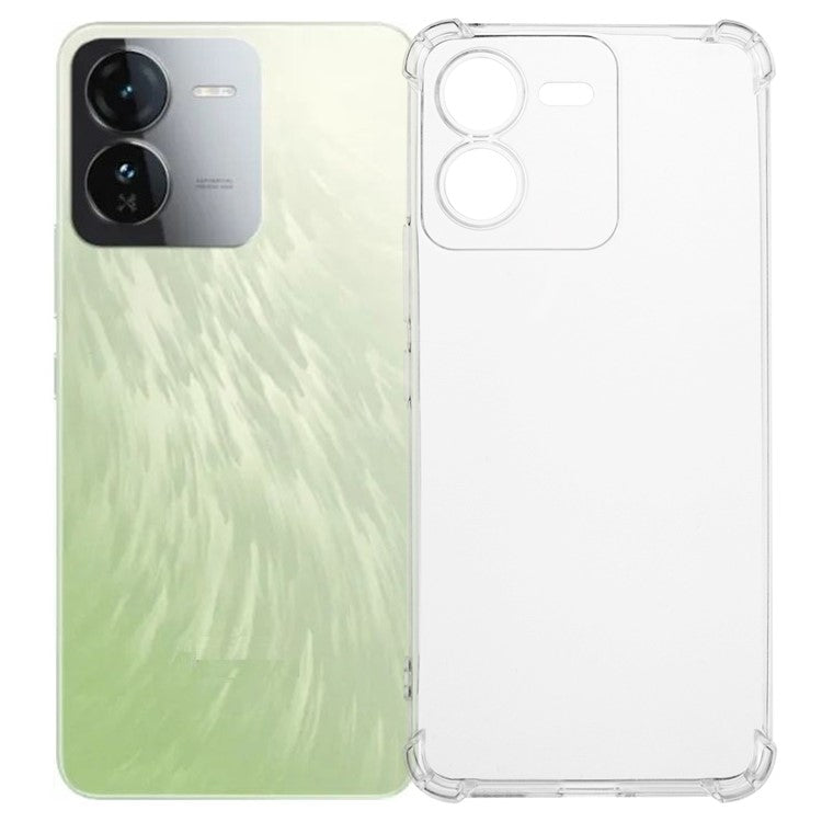 For vivo iQOO Z9 5G Clear Case Enhanced Four Corner TPU Phone Cover 