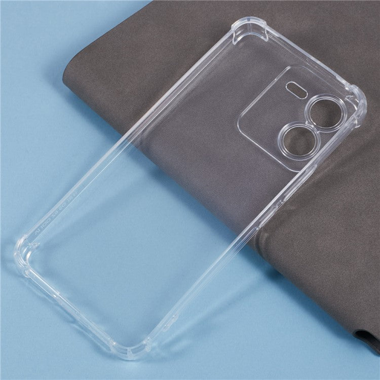 For vivo iQOO Z9 5G Clear Case Enhanced Four Corner TPU Phone Cover 