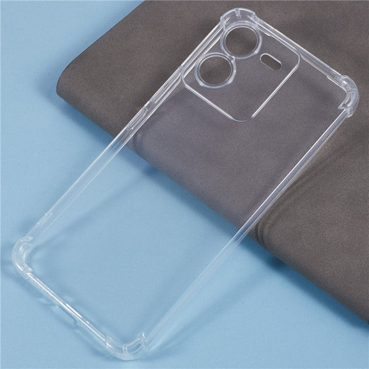 For vivo iQOO Z9 5G Clear Case Enhanced Four Corner TPU Phone Cover 