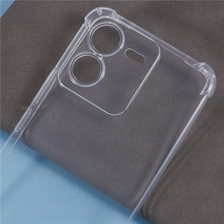 For vivo iQOO Z9 5G Clear Case Enhanced Four Corner TPU Phone Cover 