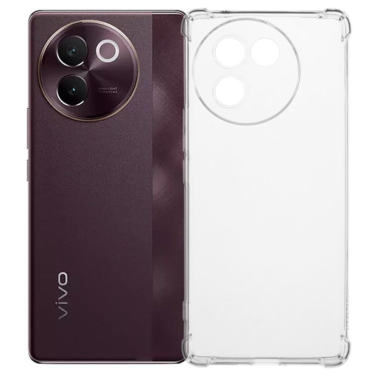 For vivo V30e 5G Case Enhanced Four Corner Clear TPU Phone Cover 