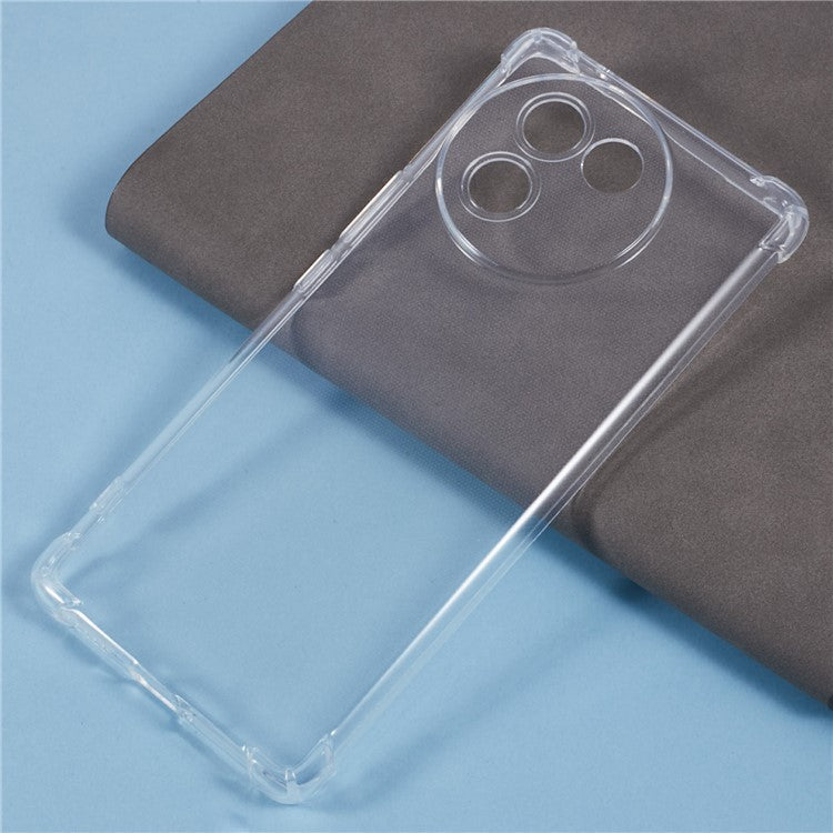 For vivo V30e 5G Case Enhanced Four Corner Clear TPU Phone Cover 