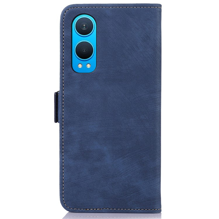 ABEEL For OnePlus Nord CE4 Lite 5G / Oppo K12x 5G (China) Case Magnetic Clasp Leather Phone Cover - Blue