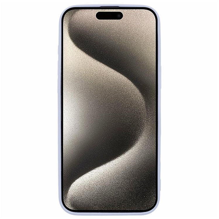 For iPhone 16 Pro Case Soft TPU Fiber Lining Protective Phone Cover - Light Purple