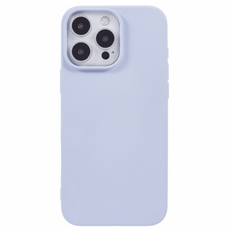 For iPhone 16 Pro Case Soft TPU Fiber Lining Protective Phone Cover - Light Purple