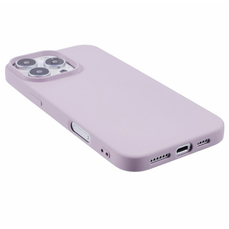For iPhone 16 Pro Case Soft TPU Fiber Lining Protective Phone Cover - Purple