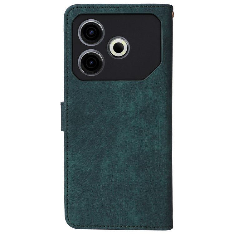 For TECNO Pova 6 Neo Case RFID Blocking PU Leather Wallet Stand Phone Cover - Green