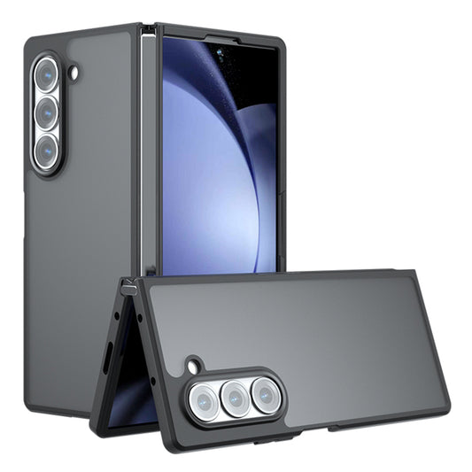 For Samsung Galaxy Z Fold6 5G Wholesale Case TPU+PC Phone Shell - Transparent Black
