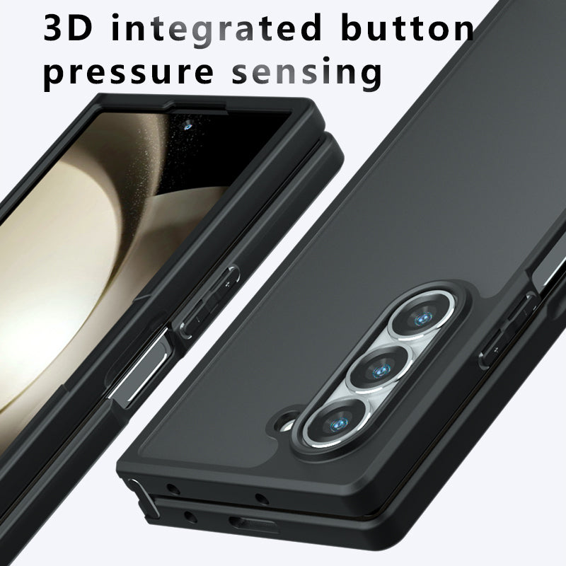 For Samsung Galaxy Z Fold6 5G Wholesale Case TPU+PC Phone Shell - Transparent Black