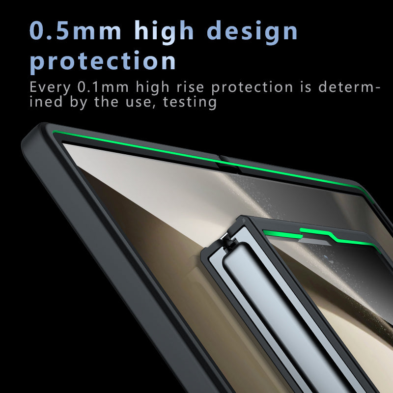 For Samsung Galaxy Z Fold6 5G Wholesale Case TPU+PC Phone Shell - Transparent Black