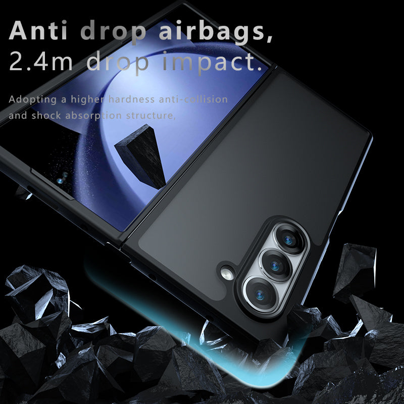 For Samsung Galaxy Z Fold6 5G Wholesale Case TPU+PC Phone Shell - Transparent Black
